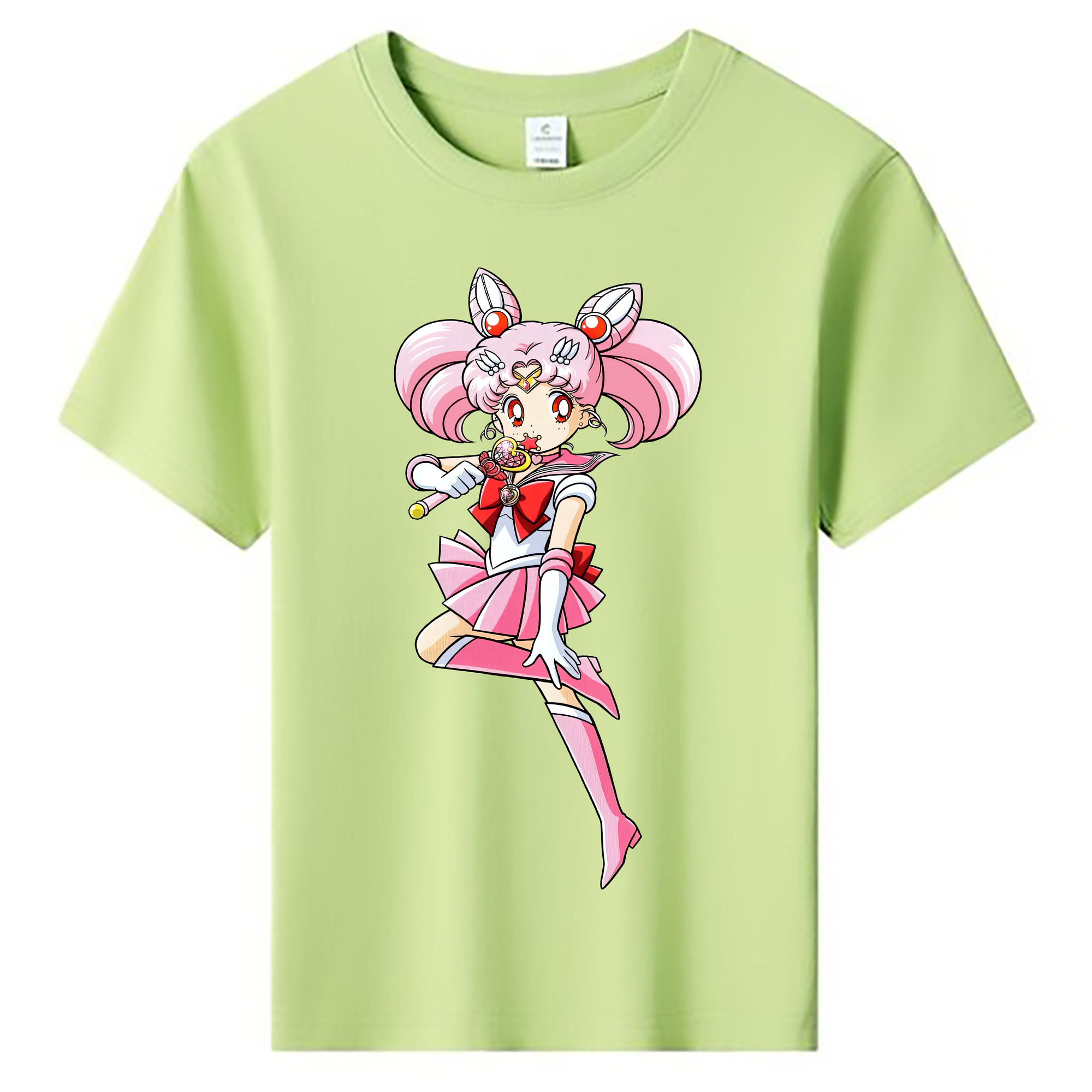 （画像用） 美少女戦士セーラームーン ちびうさ Sailor Moon Chibiusa Tsukino Usagi Small Lady Serenity 綿100％キッズTシャツ（フロントプリント）